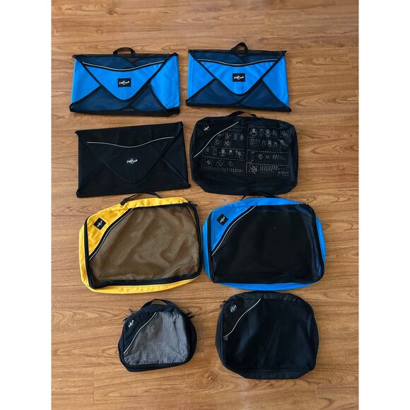 8 vintage Eagle Creek Pack-It Reveal Garment Folder & Cube Mesh Travel Organize - Picture 1 of 15